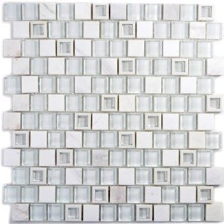 Royal 2483 Fehér kő fehér kristály és fehér kőbe ágyazott fehér kristálymozaik