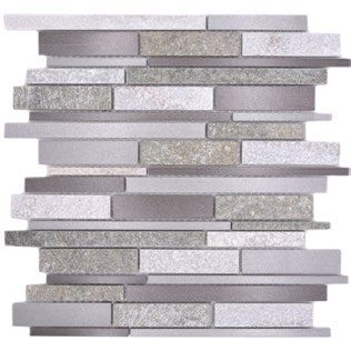 Royal 2665 Slim többféle színű szürke kő és többféle színű szürke alumínium mozaik