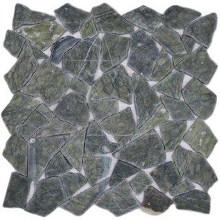 Royal 1232 Zöld-szürke-fekete árnyalatú márvány mozaik kevert változó alakzatú