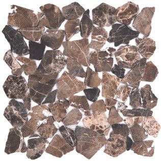 Royal 1230 Barna-bézs árnyalatú márvány kevert változó alakzatú mozaik