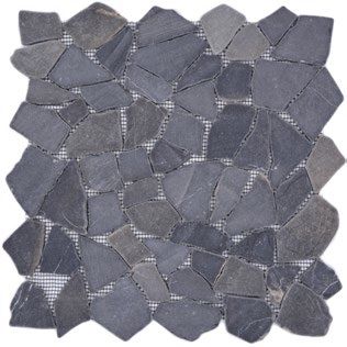 Royal 1219 Fekete márványhatású kevert különböző alakzatú mozaik