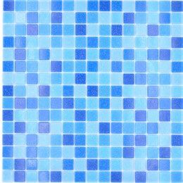 Royal 1557 Kék árnyalatok medence üvegmozaik papírkasírozású